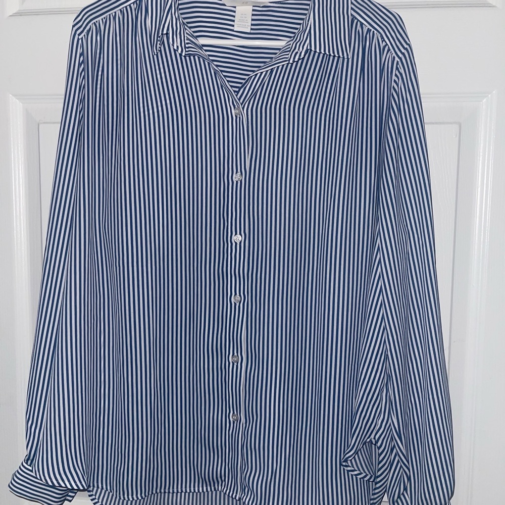 H&M Striped Button Down